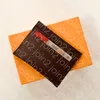 Porte Cartes Double M62170 Wysokiej jakości moda Uchwyt karty kredytowej Portfel Portfel Card Card Bussiness Card Case Ikoniczne Eclipse Waterproof189y
