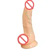 Réel Flexible mâle pénis Silicone réaliste gode ventouse vibrant grosse bite jouets sexuels pour femme femme masturbateurs 4343485