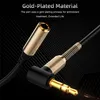 1M 3FT 3.5mm AUX AUX EXTENSÃO Cabos Masculinos para Fêmea Adaptador para Fones de Oufa Headphones Carro Inteligente Telefone Celular