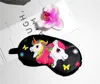 Cartoon Unicorn Hästskuggning Sova Eye Mask Lunch Break Factory Direkt kan anpassas Sleeps Masks Gratis Ship 10