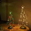 Árvore de cristal LED Natal Tabela LED Desk Lamp Fada Sala Night Lights decorativa Presentes Casa Crianças de Ano Novo 2019