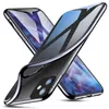 Nuevo para iphone 11 pro case xr xs max s10 case ultrafino resistente a los golpes tecnología de galvanoplastia de metal suave gel tpu case cover transparen