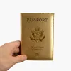 Wholesale- Cute PU leather USA Passport Cover Pink Women American Wallet Covers for Passports Girls America Passport