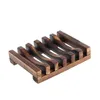 Natural Wooden Bamboo Soap Dish Tray Holder Storage Soap Rack Plate Box Container for Bath Shower Plate Bathroom LX6494