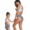 Familie Panda Print Girl Badeanzug Neue Mutter -Tochter -Designer Swimwear Eltern Kinder Bikini Badeanzüge