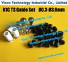 d = 0.6mm K1C TS Guide Set (1pc guide+1pc collet+1pc spacer+10pc joint en caoutchouc) pour Sodc K1C,Charmilles SH2,Madra BT-2 3562019,0224029,663562019