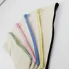 21x9 cm Fai da te Tela bianca vuota con cerniera semplice Astucci per penne Astucci per cancelleria Borsa per organizer pochette Custodia regalo