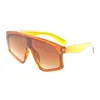Dhlems gratis mode retro plastic vierkante kinderen zonnebril met extra grote gradiënt kleur ouder-kind glazen 3147