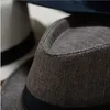 Panama Keten Hasır Şapka Yumuşak Cimri Brim Fedora Güneş kremi Şapka Unisex Yaz Açık Seyahat Plaj Gölge Güneş Moda Katı başlıklara C548 Caps