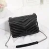 Designer luxury handbags purses square fat LOULOU chain bags real leather bag women shoulder bags high quality Flapbag black bag mini bag