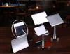 European Stainless Steel Table Number Display Stand Price Sign Clip Hotel Banquet Wedding Display Name Card Holder Metal Frame