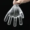 Paquete de 100 guantes desechables transparentes y respetuosos con el medio ambiente, guantes de látex de plástico para preparación de alimentos, guantes seguros para el hogar sin bacterias, sin contacto 6250272