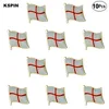 Bandeira da bandeira de Inglaterra lapela broche emblema Pinos Badges 10pcs muito