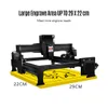 20W / 7000MW Laser gravar máquina atualizada impressora de gravura a laser DIY USB CNC roteador cortando escultor de linha desligado