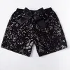 Barn designer shorts baby flickor paljetter byxor kläder spädbarn glitter bling dans butik casual byxor mode båge prinsessan shorts4494150