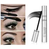 Mascara Qi Bushy Waterproof non a prova di manduto Spazzo di silicone 3D Colossale Black Mascara Fibra Eye Makeup Silver Tubo1899991