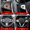 Botones de volante de estilo de coche, marco decorativo, cubierta adhesiva embellecedora para BMW G30 G38 G01 G08 G05, accesorios interiores para automóviles