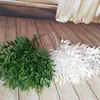 3 pcs/lot 5 fourchettes simulation saule vigne feuilles artificielles plantes pour arrangement de mariage fausses plantes de saule décoration de la maison plantes d'herbe