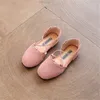WEONEWORLD Fashion 2018 summer kids shoes for girls suede lace-up flats sandals ankle strap handmade cross tied ballet flats