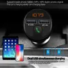 Trådlös handsfree-bil Bluetooth 5.0 Kit FM-sändarebil MP3-spelare 3.6a Fast Charge Dual USB-laddare Support TF-kort Z2