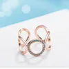 925 Sterling Silver Ring For Women Trendy Fashion Mosaic CZ Zircon Resizable Rings bague femme S-R219