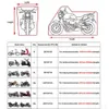 Okładki motocyklowe do Bache Moto Protection Housse Moto Motocykl Spodnie Namiot Motocyklowy Kwarty Rower Case Caset Pokrywa rowerowa