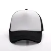 Adult Snapback Mesh Cap Summer Fashion Plain Trucker Mesh Hat Snapback Blank Baseball Cap Adjustable Sun Hat KKA7670