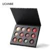 UCANBE Brand Pro High Quality 12 Colors Baked Metallic Eye Shadow Makeup Palette Glitter Smoky Nude Eyeshadow Powder Cosmetics