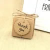 Cute Kraft Paper Pillow Candy Box Wedding Favors Gift Candy Boxes With Tags Home Party Birthday Supply