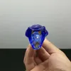 New Blue Cobra Bubble Head Bong in vetro Pipa da fumo in vetro Tubi per l'acqua Impianto petrolifero Ciotole in vetro Bruciature da olio