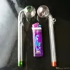Spray color long curved pot   , Wholesale Glass Bongs, Glass Hookah, Smoke Pipe Accessories
