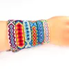 Weaving Bracelets Nepalese National Wind Handicraft Rainbow Lucky Transit Friendship Hand Strap Braided Bracelet 23 Colors Wholesale