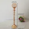 Kristaller Ljushållare Delikat Bröllop Candelabra Romantiska Ljusstakar 52cm / 20 "Heigh Table Centerpiece för heminredning