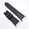 24mm Titta p￥ Lugs Size Silver Color Canvas Leather Band 22mm Pin Buckle Lug Size Strap For Pam Iwatch 128 80mm L￤ngd264C