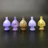 Heady Glass Carb Caps CColorful Bowl With Handle Horn 14mm Joint For Thermal Quartz Banger Smoking Accessories