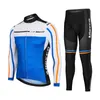 Pro Men039s長袖サイクリングジャージー通気性3Dパッドデッドスポーツウェアマウンテンバイクアパレルサイクル衣料品セット9689504