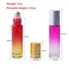 Exquisite 10 ml glass roll bottle with gradient gradient roller bottle with stainless steel ball for essential oils SZ440