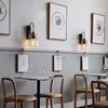 Американский стиль стеклянная настенная лампа роскошный Железный бра кафе бар магазин ресторан отель проход гостиная прикроватная минималистское освещение