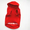 Christmas Pet Dog Apparel Thicken Hooded Fleece Puppy Clothes Autumn Winter Cotton Dog Costume