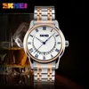 SKMEI affaires hommes montres haut de gamme de luxe bracelet en acier inoxydable montre étanche montres à Quartz Relogio Masculino 9122296E