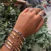 Wholesale- bracelet de bracelet pour femme dame cadeau bijoux 2018 Design de mode pavée arc-en-ciel zircone magnifique bijoux européens
