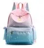 1 PC Backpack Bag new nylon primary school backpack is a stylish school bag with an inkjet gradient Travel bag