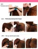9A Pferdeschwanzclips in menschlichen Haare Erweiterungen Horseail Peruanian Malaysian Indianer Brasilianische Jungfrau Remy Straight Haar Natürliche Farbe Blondine 613 #