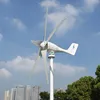 Wind turbine generator 400W 12V/24V, 3/5 blades low start up speed, anti-corrosion,with intelligent wind controller for home use
