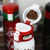 Bottiglia d'acqua natalizia da 500 ml Bicchieri thermos isolati sottovuoto in acciaio inossidabile Tazze per auto portatili Natale Compleanno Capodanno bambini Regali per studenti