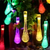 Premium Quality 6m 30 LED Solar Christmas Lights 8 Modes Waterproof Water Drop Solar Fairy String Lights for Garden