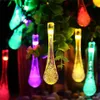 Premium Quality 6m 30 LED Solar Julljus 8 Modes Vattentät Vattendroppe Solar Fairy String Lights för trädgård