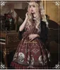 Gros-Lolita JSK Robe Anime Lolita Robe Filles Halloween Party Cosplay Costume Gothique Adulte Rouge / Noir Magnifique F Femmes