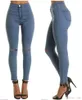 2017 Sommerstil weißes Loch zerrissener Jeans Frauen Jeggings Cool Denim Hohe Taille Hosen Capris weibliche dünne schwarze lässige lässige Jeans DHL F4639231