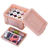 Multi Function Storage Boxes Kits Färgglada bärbara hushållsnål Trådlåda Ställ in SEWING KIT DIY TOOL 5 7BX C